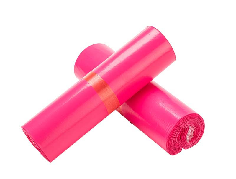 兴安盟玫红色快递袋-02